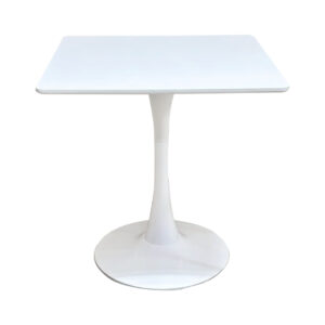 โต๊ะกาแฟทรงเหลี่ยม สไตล์โมเดิร์น ขนาด70*70*74cm สีขาว