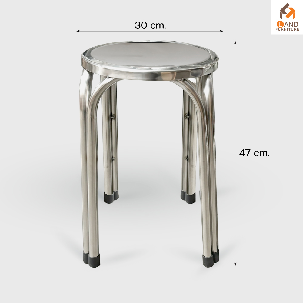 เก้าอี้สแตนเลส TWIN 4 ขา 30x47cm