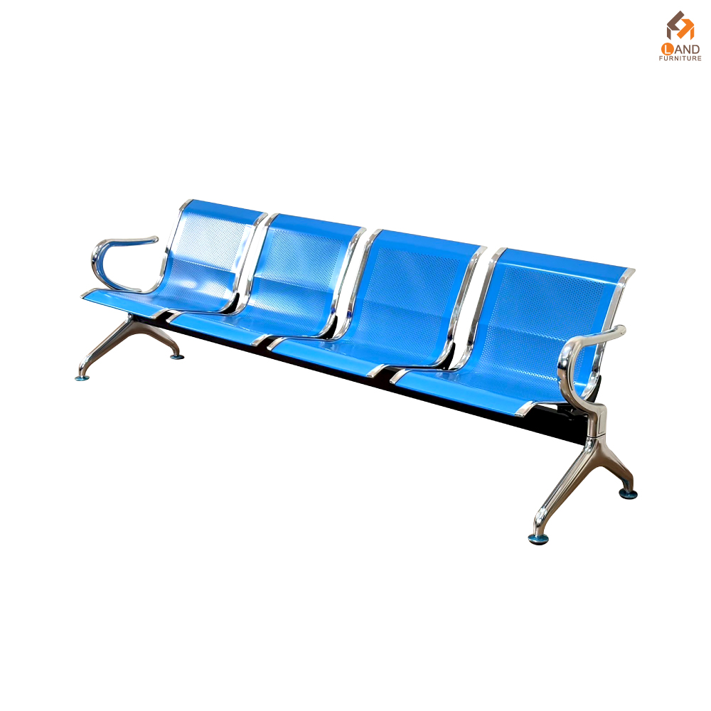เก้าอี้แถว(เหล็ก) 4 ที่นั่ง ขนาด230*65*78cm. สีน้ำเงิน - Image 3