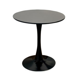 โต๊ะกาแฟทรงกลม สไตล์โมเดิร์นH74*W60cm  สีดำ