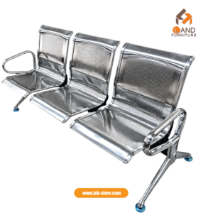 เก้าอี้แถว(เหล็ก) 3 ที่นั่ง ขนาด175*65*78cm. สีสแตนเลส201